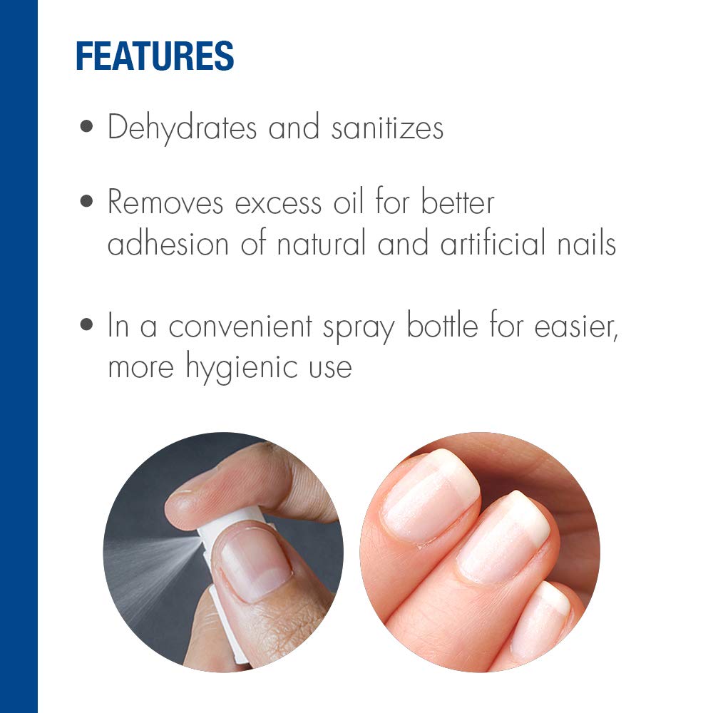 IBD Nail Prep Dehydrate Spray - Nail Dehydrator & Cleanser for Acrylic, Gel & Dip Powder | 4 oz