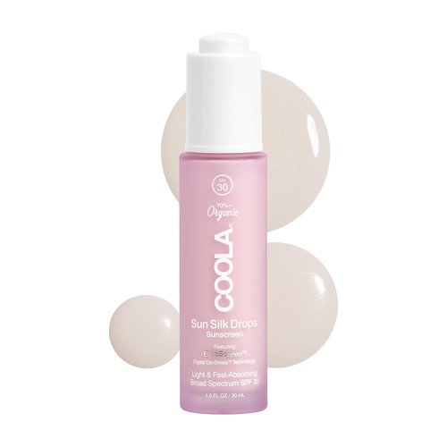 COOLA Organic Sun Silk Drops - SPF 30 Face Moisturizer with BlueScreen Technology | 1 Fl Oz