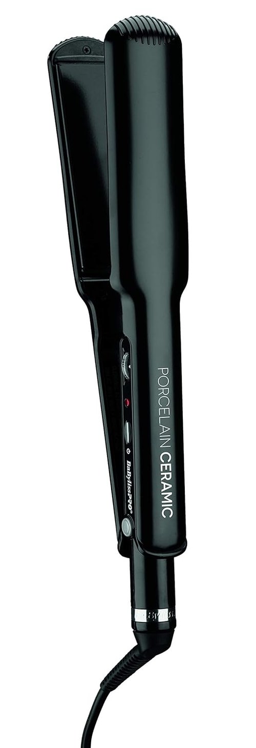 BaBylissPRO Flat Iron | Professional Porcelain Hair Straightener for All Hair Types - Salon Quality Results