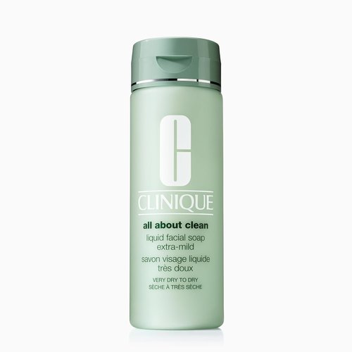 Clinique All About Clean Facial Cleanser - Gentle Soap for Dry Combination Skin, Mild Formula