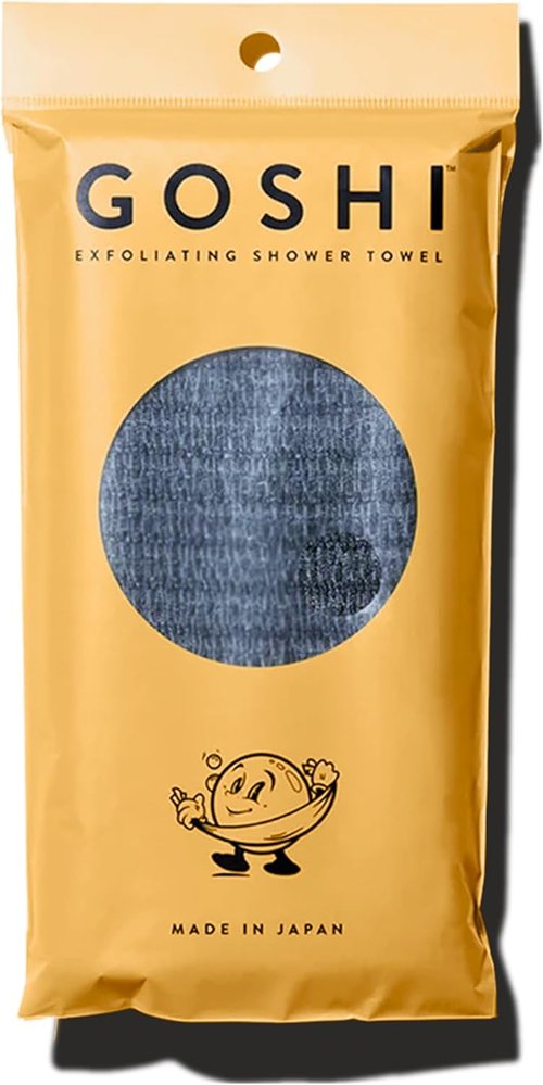GOSHI Exfoliating Shower Towel - Durable Washcloth for All Skin Types - Made in Japan