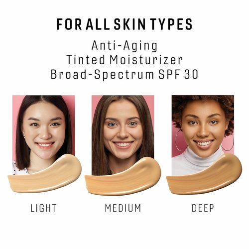 Chica Beauty 3-in-1 Tinted Face Moisturizer - Anti-Aging Antioxidants & SPF 30 - Light, Oil-Free, Vegan