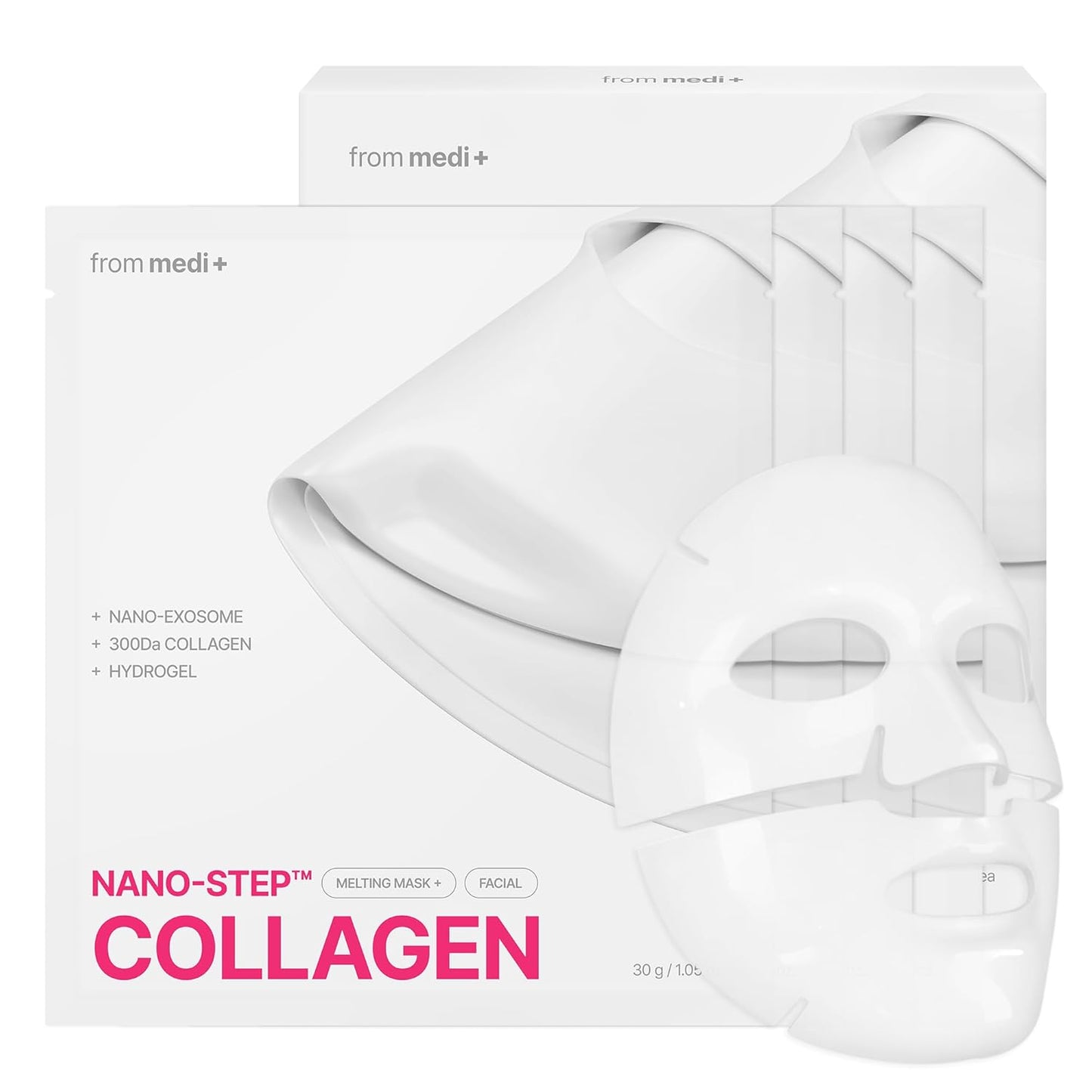 Skiennix Nano Step Collagen Melting Hydrogel Mask - Overnight Hydration & Firming Treatment | 4 Pack