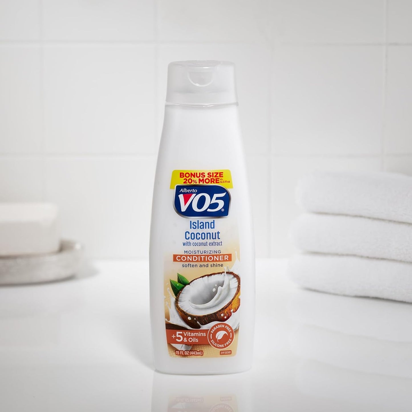 VO5 Conditioner - Silky Experience With Island Coconut - 12.5 Oz for Smooth, Shiny Hair