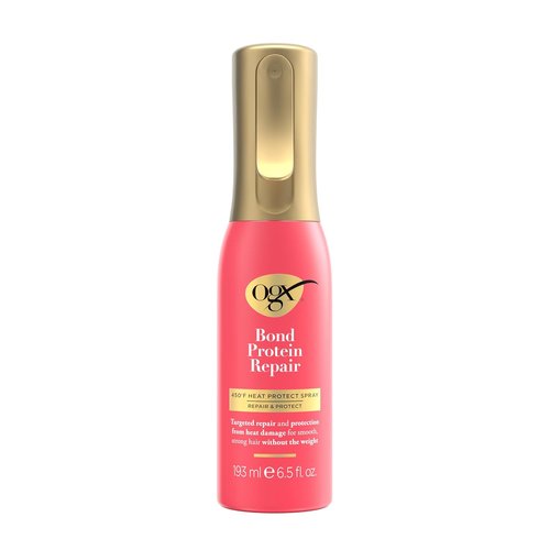 OGX Repair & Protect Bond Protein Heat Protect Spray - Weightless Damage Protection for All Hair Types | 6.5 fl. oz