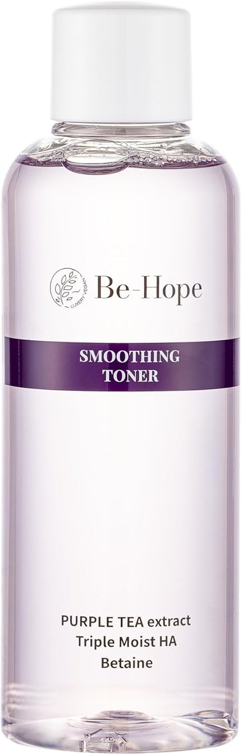 Be-Hope Vegan Luxury Smoothing Toner - Hydrating Facial Toner with Vegan Peptides & Panthenol | 200ml / 6.76 fl oz