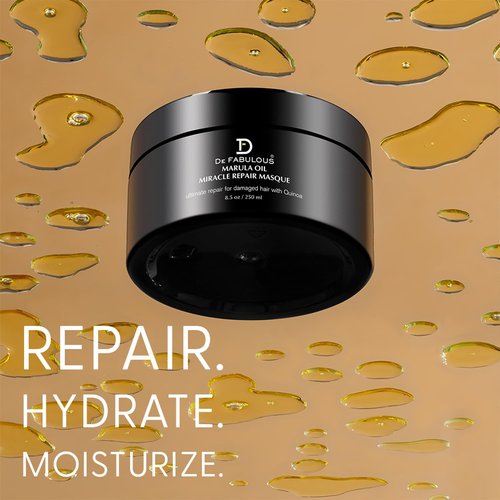 De Fabulous Marula Oil Miracle Repair Masque - Nourishing Hair Treatment with Quinoa | 8.5oz