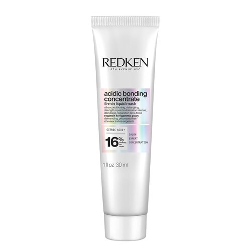 Redken Acidic Bonding Concentrate Hair Mask - Hydrating 5-Minute Liquid Mask for Dry, Damaged Hair