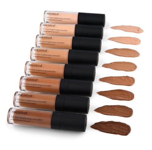 Mented Cosmetics Full-Time Eye Brightening Concealer - Lightweight Full-Coverage Makeup for Under Eyes & Blemishes