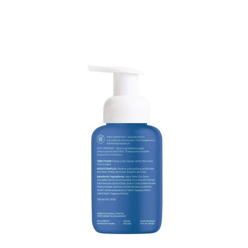 ATTITUDE Foaming Hand Soap for Kids - EWG Verified, Vegan & Plant-Based, Blueberry Scent, 10 Fl Oz