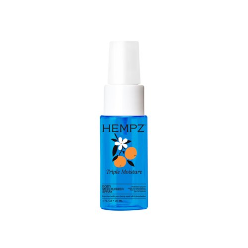 Hempz Hydrating Body Mist Spray, Triple Moisture Lightweight Fragrance, Travel Size Moisturizer, 1 fl.oz.