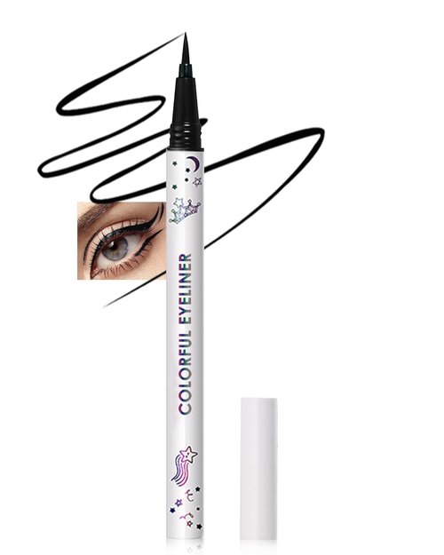 Regine Switzerland Colored Liquid Eyeliner Pen - Black Waterproof, Long-Lasting & Smudge-Proof | Perfect Valentine’s Day Gift