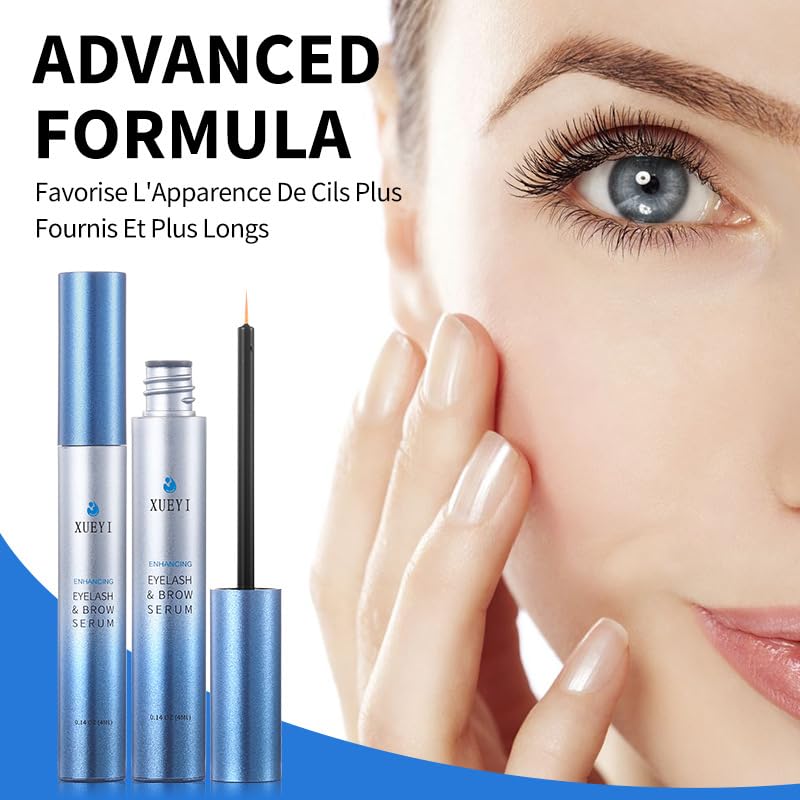 Skiennix Advanced Eyelash Serum - Thicker, Longer-Looking Eyelashes & Eyebrows | Vegan & Cruelty-Free (4mL)