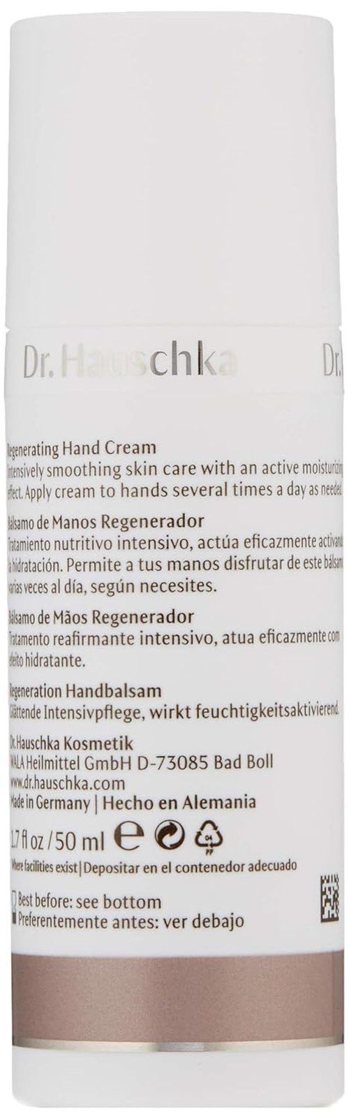 Dr. Hauschka Regenerating Hand Cream - Nourishing Formula for Soft Skin | 1.7 Fl Oz