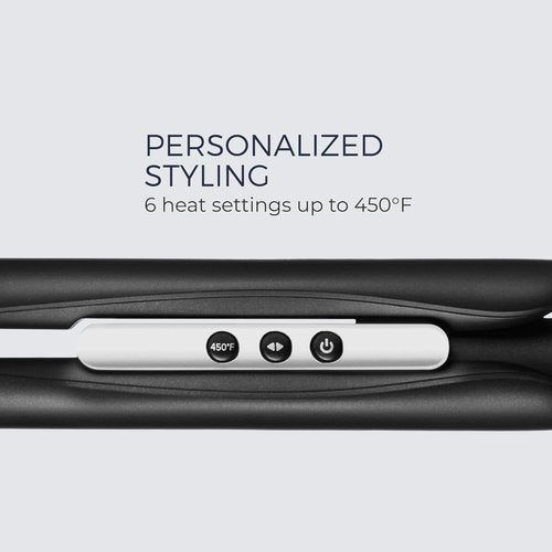 Paul Mitchell Neuro Smooth+ Ceramic Straightening Iron - 1.75" Extra-Wide Plate for Fast Styling | Dual Voltage Travel Flat Iron