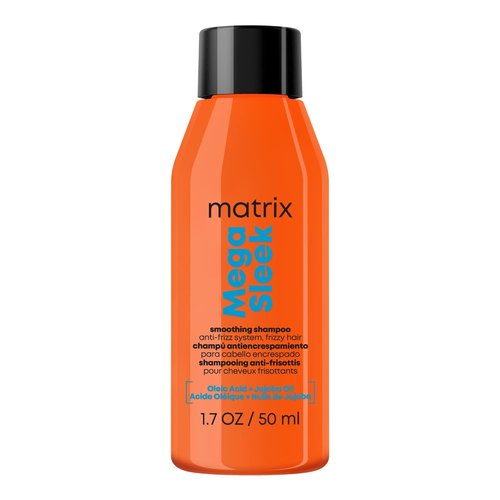 Matrix Mega Sleek Anti-Frizz Shampoo - 96-Hour Frizz Control & Professional Hydration, 13.5 Fl Oz