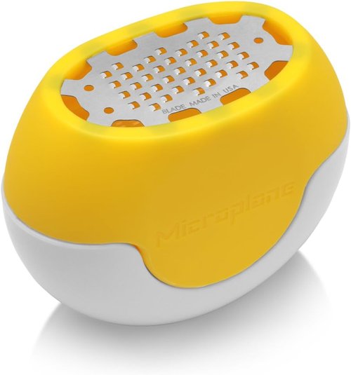 Microplane Flexi Zester - Handheld Citrus Zester for Effortless Zesting | Bright Yellow Color
