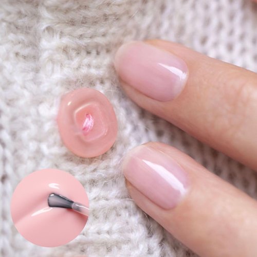 Manucurist Green Flash Gel Nail Polish - Sheer Pale Pink Hortencia - Vegan & 12-Free - 0.5 fl oz