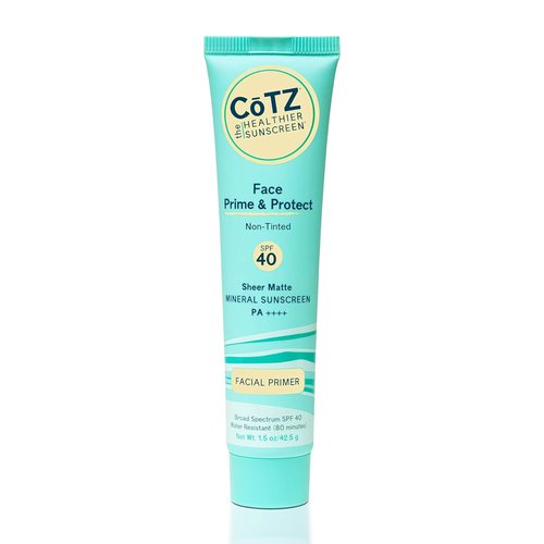 COTZ Face Prime & Protect Mineral Sunscreen - Non-Tinted Broad Spectrum SPF 40 | 1.5 oz / 42.5 g