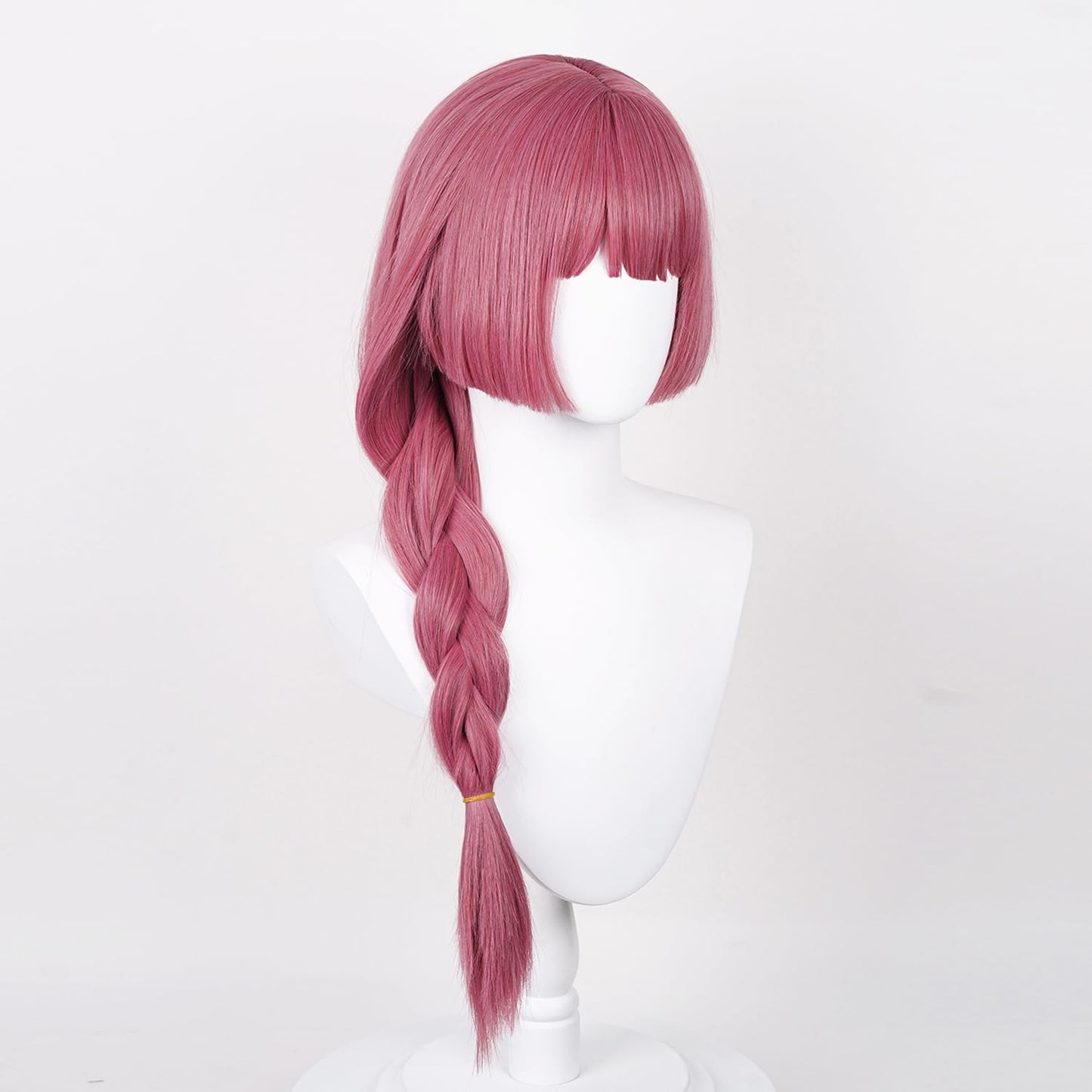 Cosplay Wig Anime Bocchi the Rock Hiroi Kikuri Pink Red Wig with Braids Women High Temperature Silk Hair Replacement Wigs for Girl Costumes Party Christmas Halloween Daily Wear(Hiroi Kikuri)