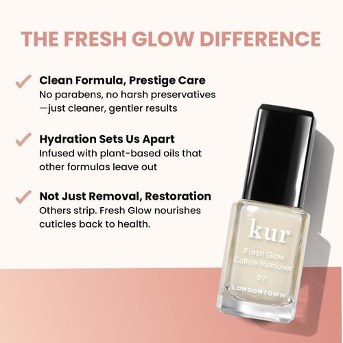 LONDONTOWN Fresh Glow Cuticle Remover - Instant Moisturizing Treatment for Dry Cuticles | 0.40 fl oz