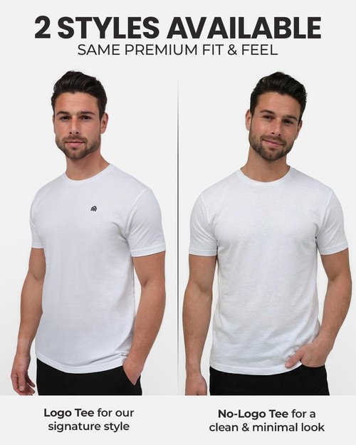 INTO THE AM Men's T-Shirts - Soft Cotton Blend Crew Neck Tee | Athletic Fit Casual Wear (S-4XL)