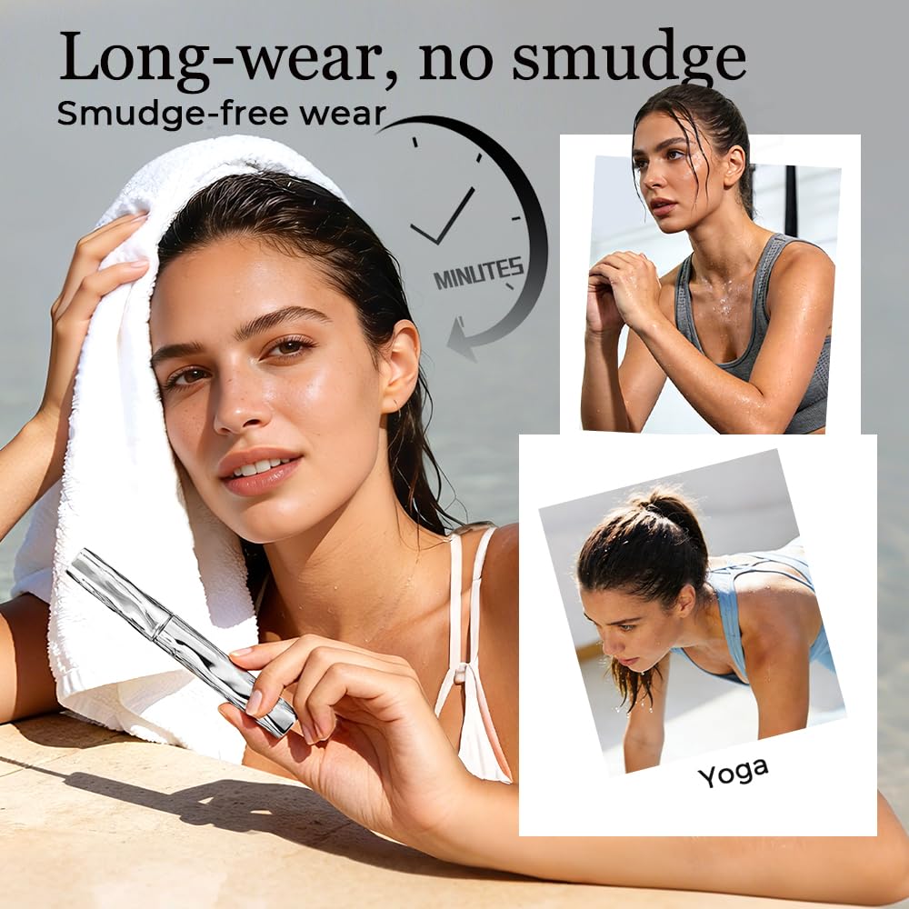Skiennix Waterproof Mascara - Volumizing & Lengthening Formula with Metal Wand | Quick-Drying 3D Definition