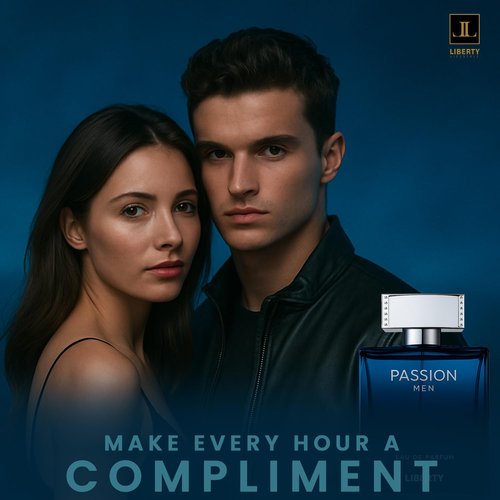 Liberty Luxury Passion Eau De Parfum for Men - Long Lasting Bold Spicy Scent | 100ml (3.4oz)