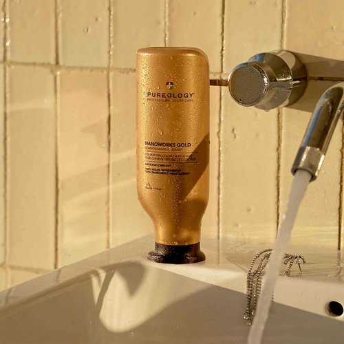 Pureology Nanoworks Gold Conditioner - Restores & Strengthens Very Dry, Color-Treated Hair | Sulfate-Free & Vegan