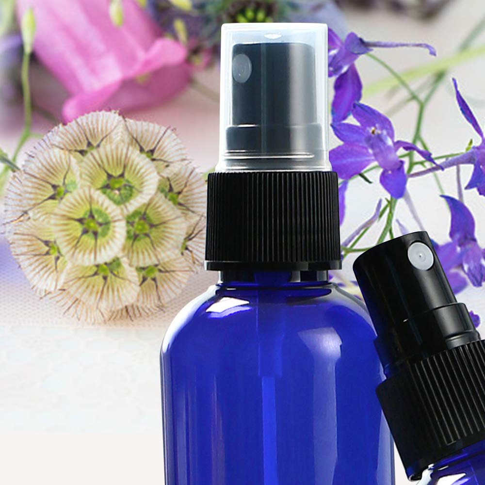 Wedama Spray Bottle, 2 oz Fine Mist Glass Spray Bottles, Little Refillable Liquid Containers for Watering Flowers Cleaning (16 Pack, Blue)