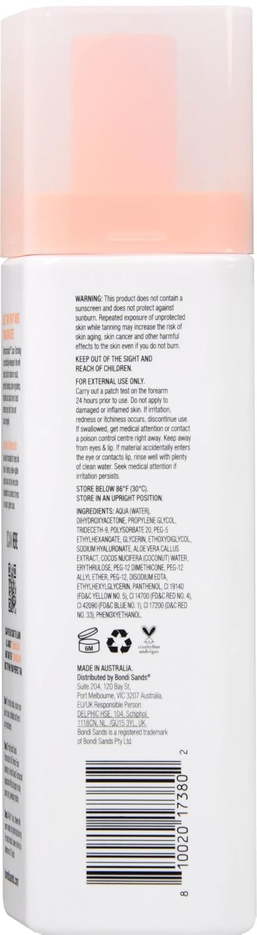 Bondi Sands Technocolor Self Tanning Foam - 1 Hour Express Formula for Hydrated, Natural Glow | 4 Shades Available
