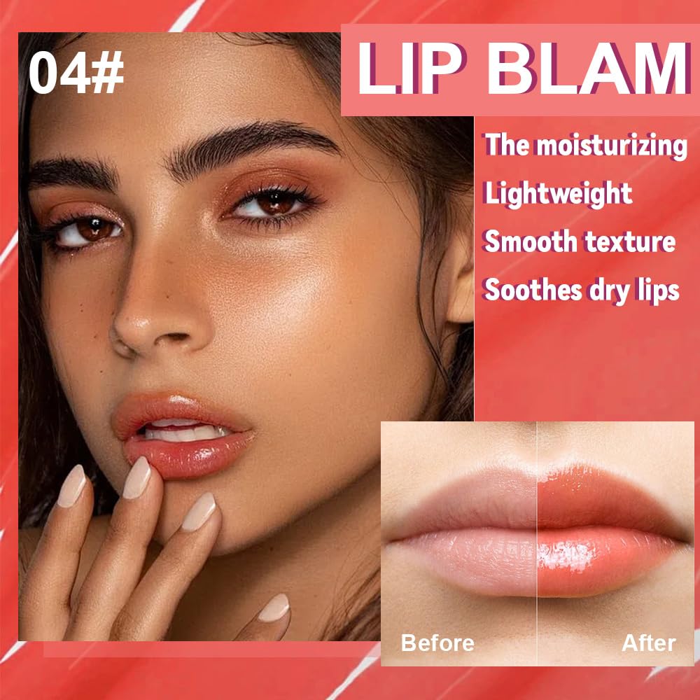 Skiennix Lip Balm - Ultra-Hydrating Vegan Lip Butter Duo for Sheer-Tinted Shine & Soft Lips (2 Pcs)