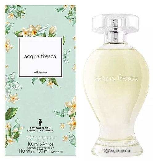 O Boticário Acqua Fresca Boticollection Eau de Toilette - Long-Lasting Fruity Citrus Perfume for Women, 3.4 oz