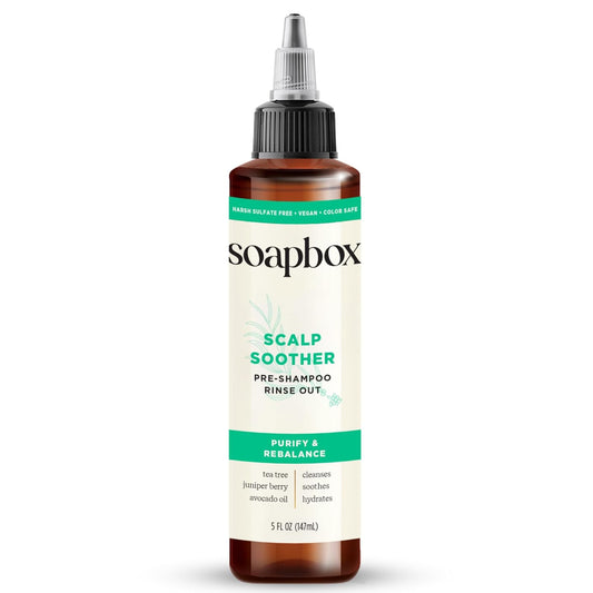 Soapbox Scalp Soother - Scalp Soothing Treatment with Tea Tree Oil & Hyaluronic Acid | Vegan & Cruelty-Free | 5oz