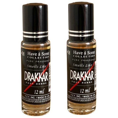Fragrance Perfume smell like Drakkar pour homme Parfum Roll On Oil 12ml (Pack of 2)