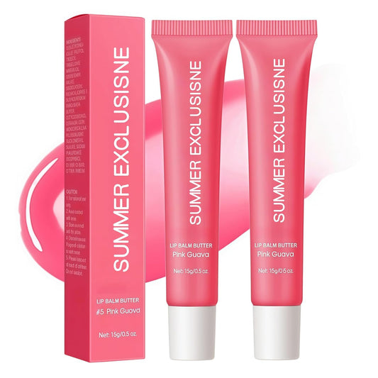 Skiennix Pink Guava Tinted Lip Butter Balm - Moisturizing & Nourishing Care for Smooth, Soft Lips