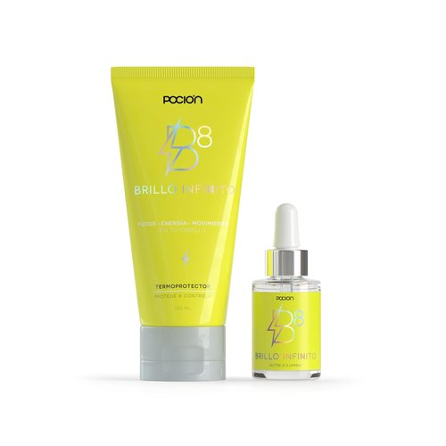 La Pocion B8 Infinite Shine Kit - Multifunctional Hair Oil & Thermoprotector | Achieve Smooth, Shiny Hair