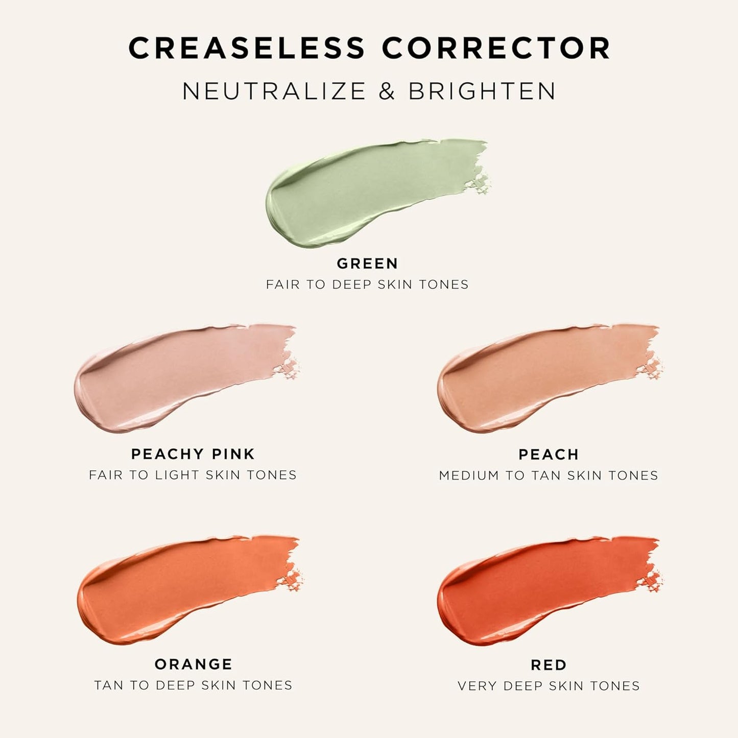Tarte Creaseless Corrector - Blendable Formula to Neutralize Dark Circles & Blemishes | Hydrating, Vegan, Cruelty-Free