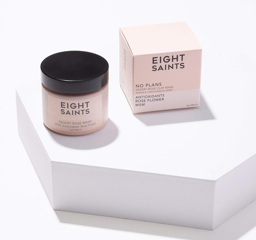 Eight Saints No Plans Clay Face Mask - Natural Pore Reducing Facial Mask for Blemishes & Acne | 2 Ounces