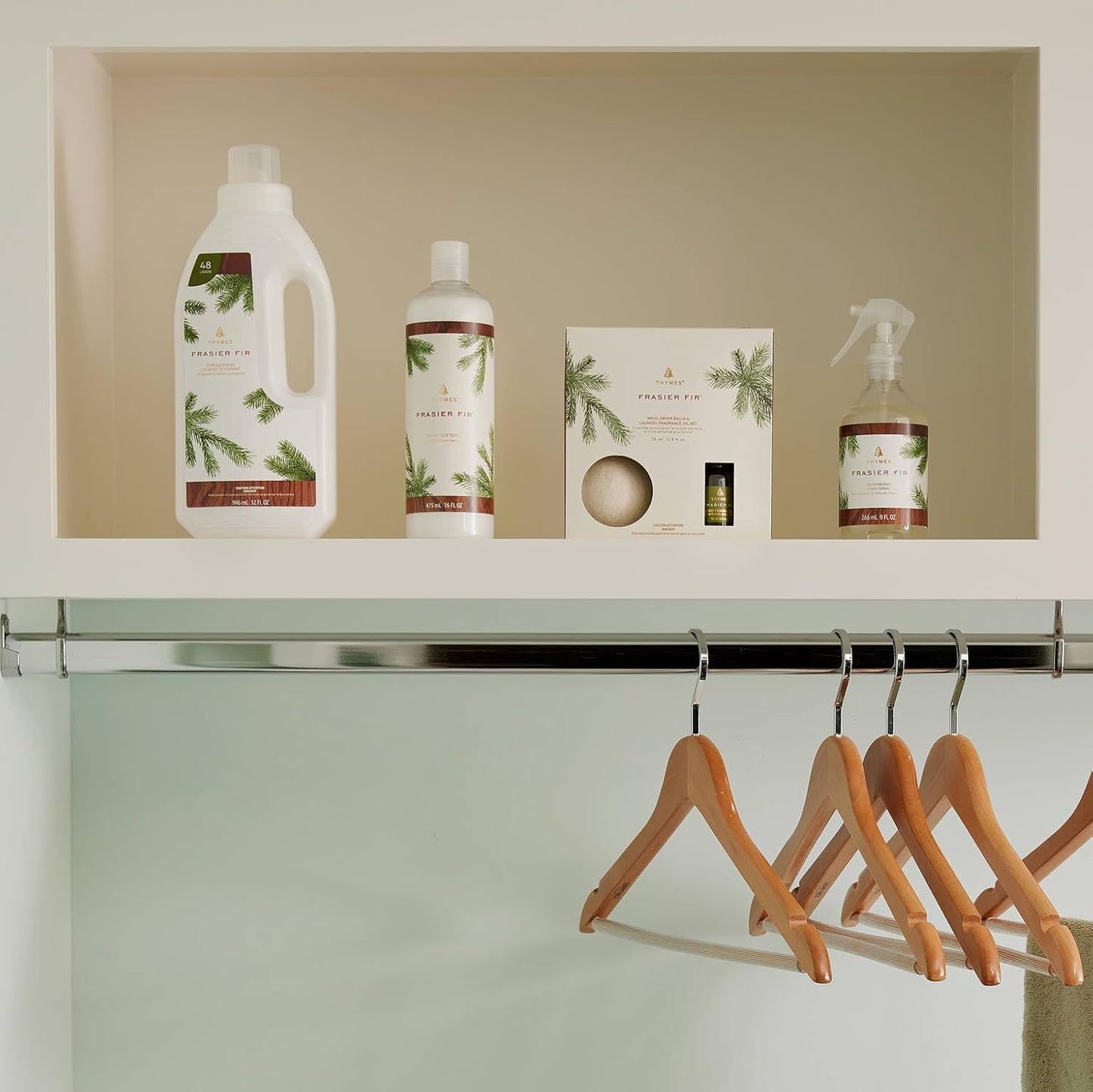 Thymes Fir Fabric Softener - 16 Oz | Refreshing Scent for Soft, Static-Free Laundry