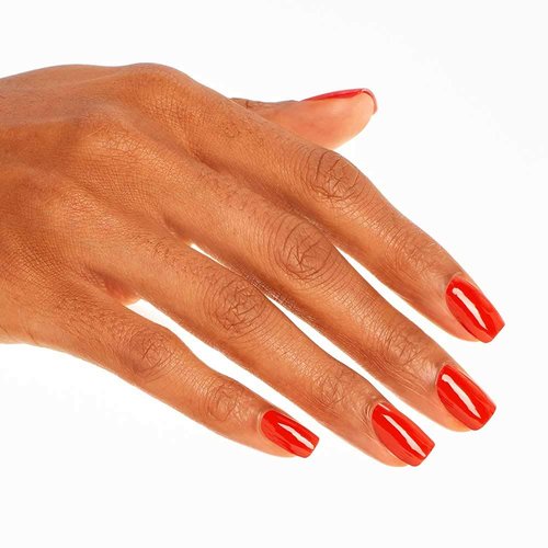 OPI Nail Lacquer A Red-vival City | Opaque Bright Red Crème Chip Resistant Nail Polish | Lisbon Collection
