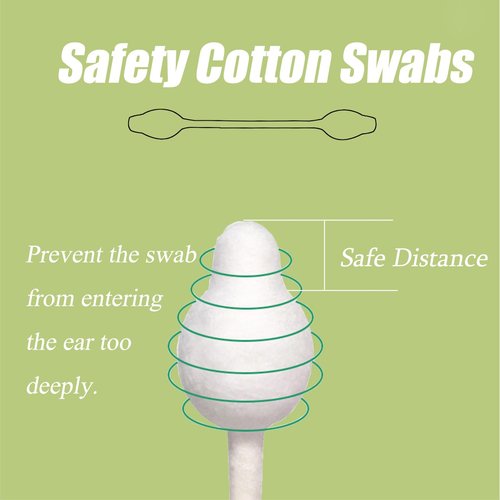 160pcs Safety Cotton Swabs with Large Tips for Newborn, Babies,Infants, Kids, Children