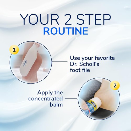 Dr. Scholl's Severe Cracked Heel Repair Restoring Balm 2.5oz, with 25% Urea for Dry, Cracked Feet, Heals and Moisturizes for Healthy Feet
