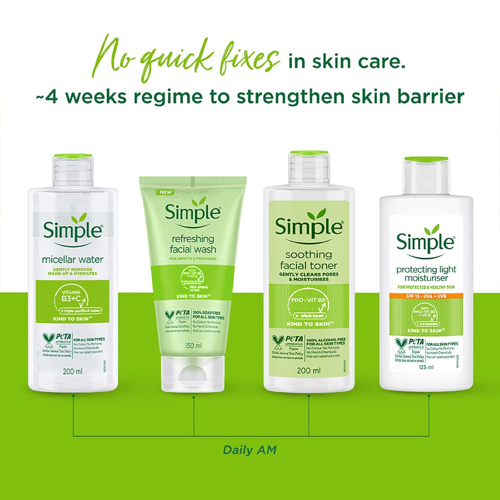 Simple Kind To Skin Micellar Cleansing Water - Gentle Makeup Remover | 200ml