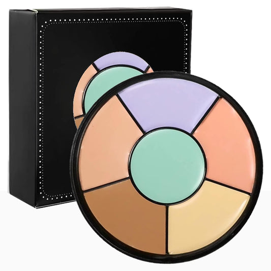 Skiennix Color Corrector Palette - 6 in 1 Concealer & Contour Kit for Dark Circles & Redness | Full Coverage Cream