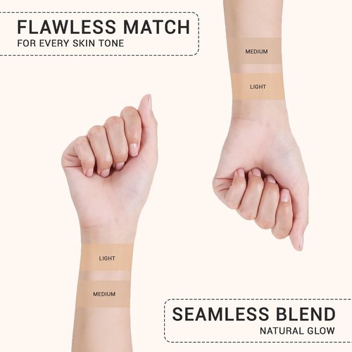 Lx Blend Bye Bye Foundation - Oil-Free Matte Coverage Moisturizer with SPF 50 | Medium, 1 Fl Oz