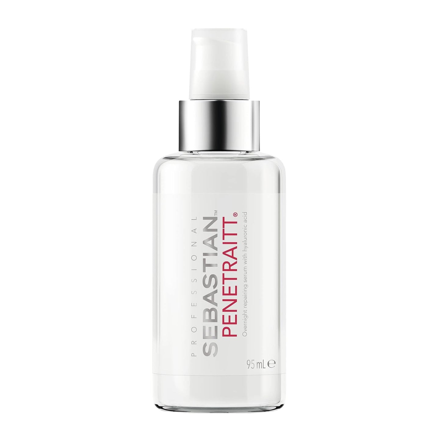 Sebastian Professional Penetraitt Overnight Repair Serum - Moisturizing Leave-In Treatment with Hyaluronic Acid & Niacinamide | 3.2 fl oz