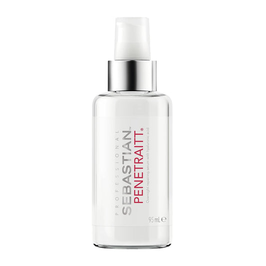 Sebastian Professional Penetraitt Overnight Repair Serum - Moisturizing Leave-In Treatment with Hyaluronic Acid & Niacinamide | 3.2 fl oz