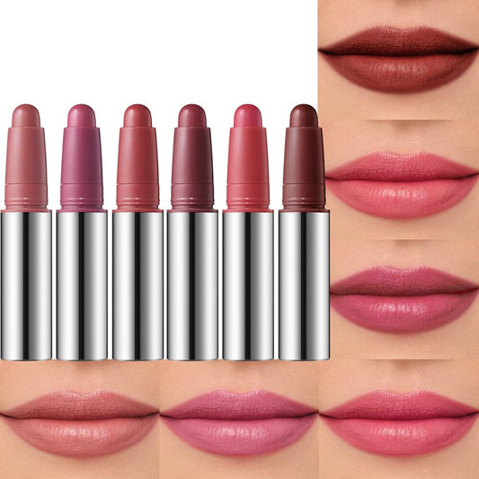 Skiennix 2-in-1 Matte Lipstick Crayon Set - Waterproof Velvet Lip Liner & High Pigment Creamy Formula | Long Lasting 24H Wear