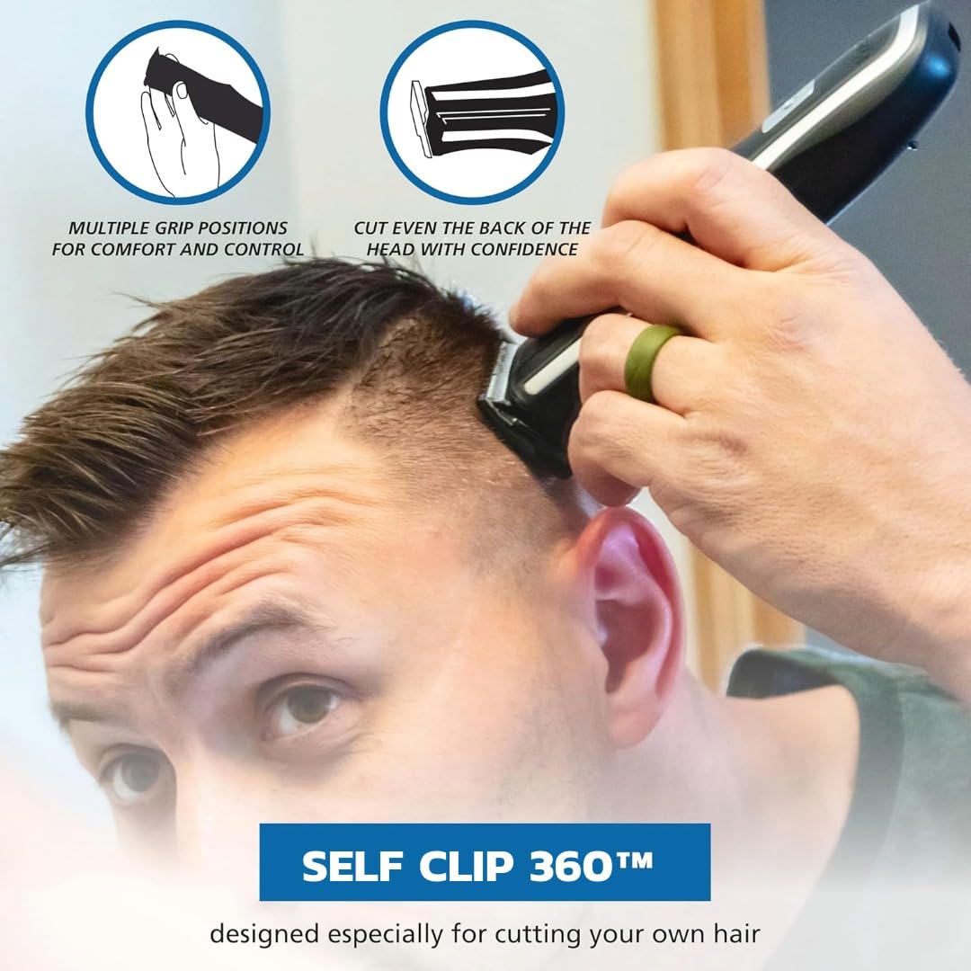 Wahl Clipper Self-Haircut Pro - Cordless Lithium Ion Hair Clippers for Easy DIY Haircuts | Model 3026122